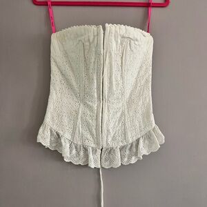 Betsy Johnson Eyelet Corset Top